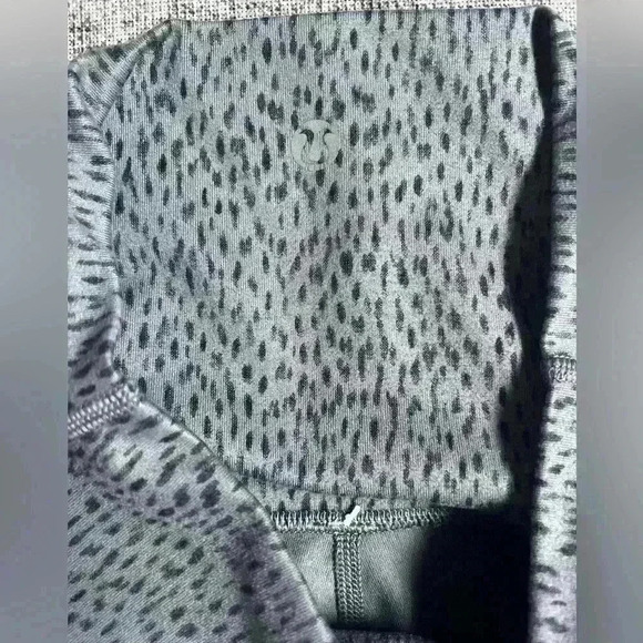 Lululemon Wunder Under Roll Down Pant Dottie Dash Gray Luon Sz 4 - Picture 3 of 6